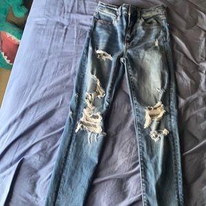 American eagle ripped jeans 0 short